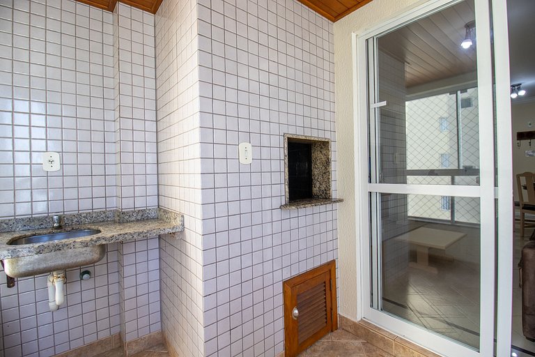 MRF74 - Churrasqueira, Quadra Mar, Garagem, 2 Dorm