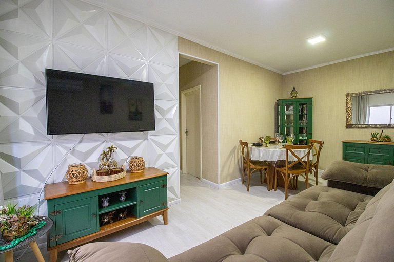 VPR22 - 2Dorm, Quadra Mar, Climatizado, Wi-Fi