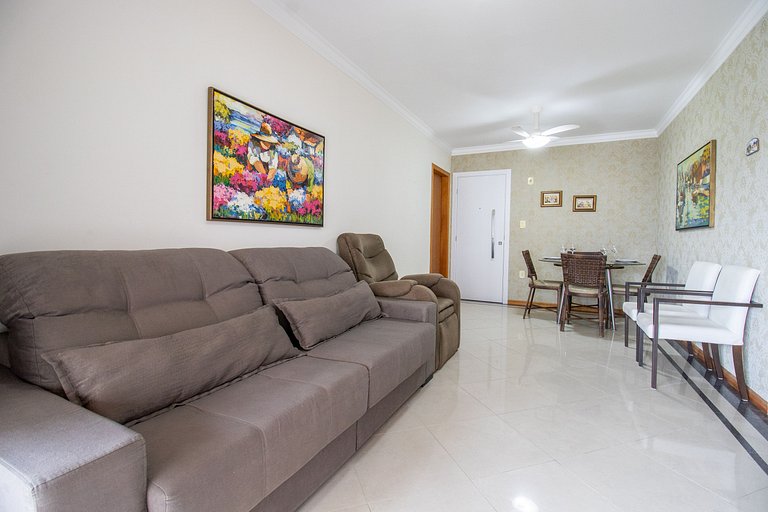MRF113 - Quadra mar, Churrasqueira, 2Dorm, Garagem