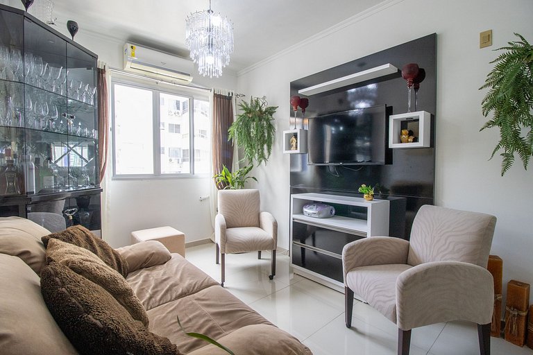 RPA137 - Climatizado, Quadra Mar, Garagem, 1DR
