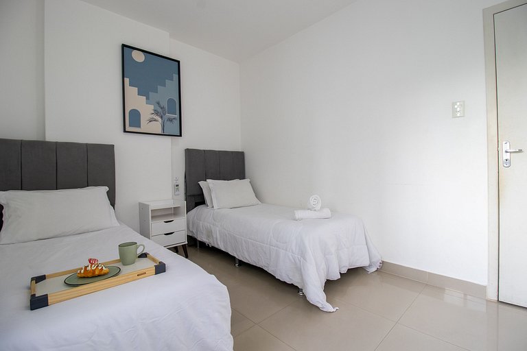 ABM22 - Frente Mar, 3 Dorm Climatizados, Garagem
