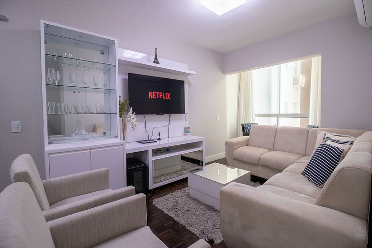 LFY24 - Praia Central, 1DR, TV Smart, Av Atlântica