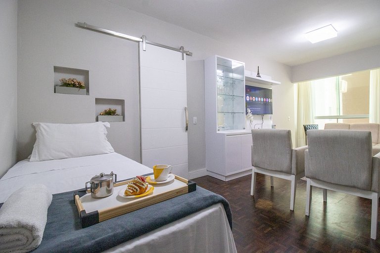 LFY24 - Praia Central, 1DR, TV Smart, Av Atlântica