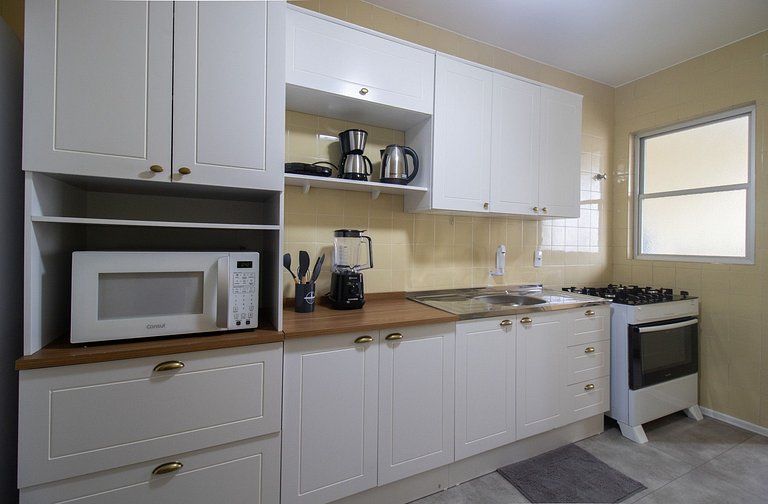 CNT92 - 3 Dorm, Av. Central, TV Smart, Wi-Fi