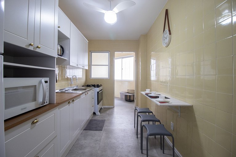 CNT92 - 3 Dorm, Av. Central, TV Smart, Wi-Fi