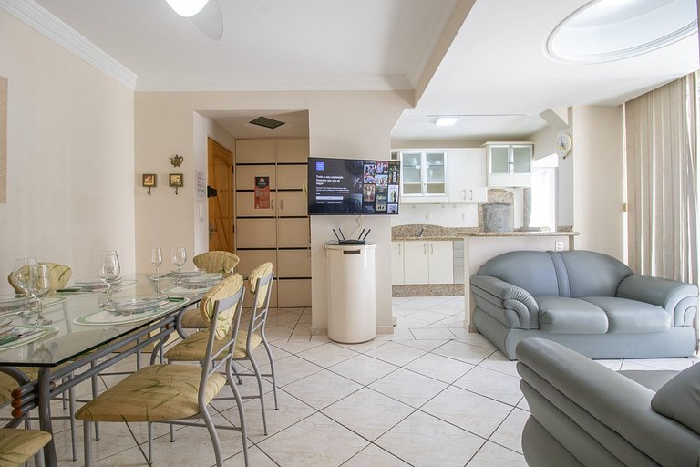 CRM71 - 3 Dorm, Centro, TV Smart, Garagem, Wi-Fi