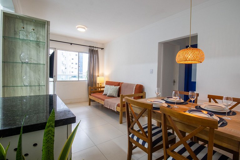 DEL34 - Quadra Mar, 2 Dorm, TV Smart, Sacada