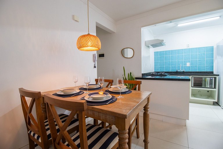 DEL34 - Quadra Mar, 2 Dorm, TV Smart, Sacada