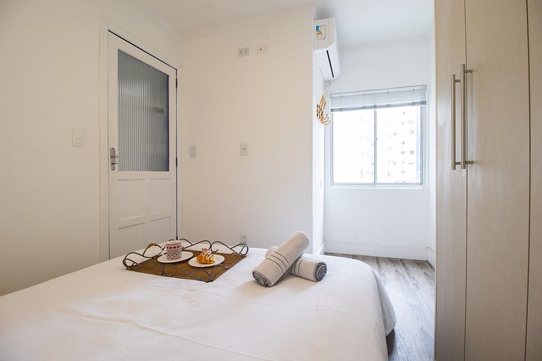 DEL34 - Quadra Mar, 2 Dorm, TV Smart, Sacada