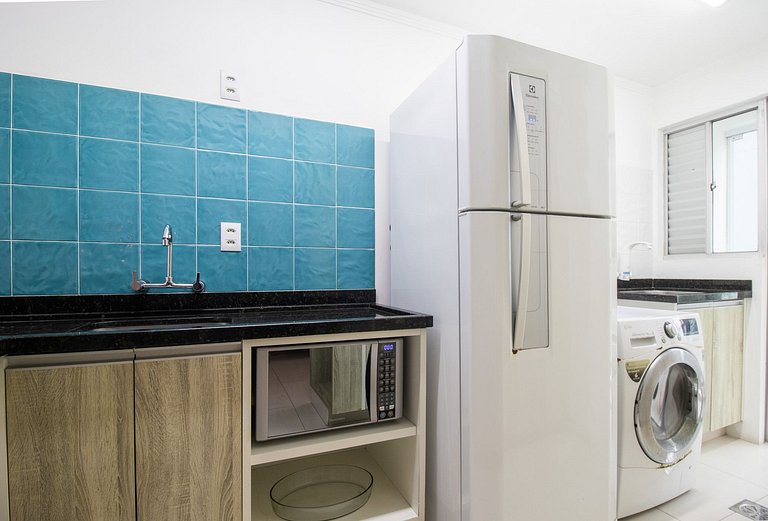 DEL34 - Quadra Mar, 2 Dorm, TV Smart, Sacada
