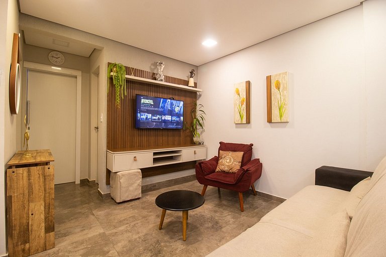 CRM25 - Lindo Espaço, Climatizado, 2 Dorm, Garagem