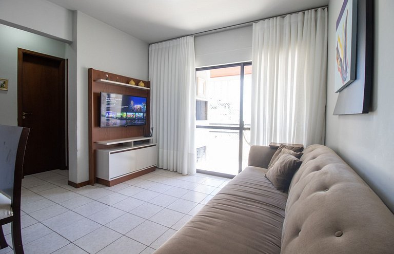 ISO86B - Sacada com Churrasq, 2 Dorm, Climatizado