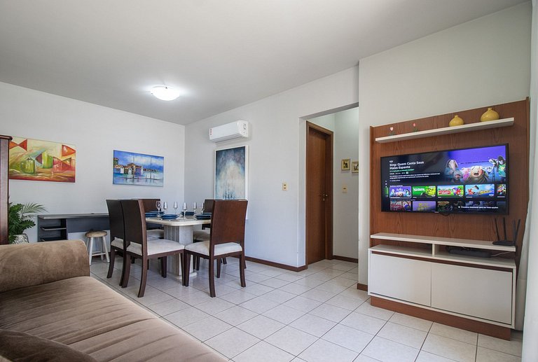 ISO86B - Sacada com Churrasq, 2 Dorm, Climatizado