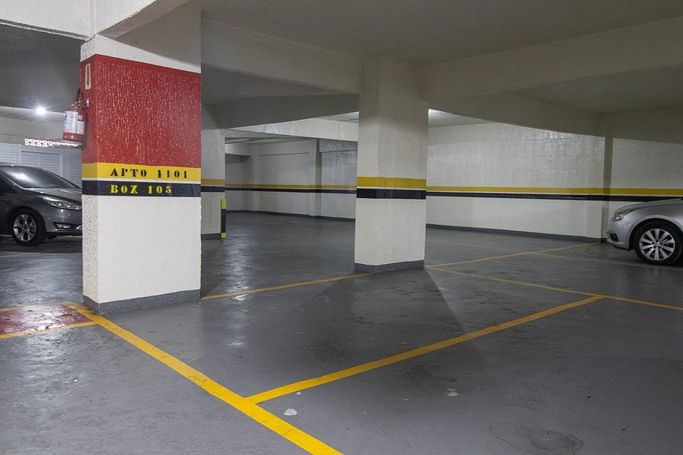 BRA111 - 2 Dorm, Av. Central, Churrasq, Garagem