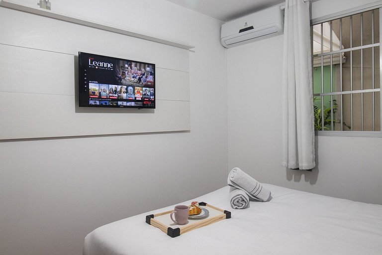 ACC13B - 1 Dorm, Quadra Mar, Wi-Fi, Varanda