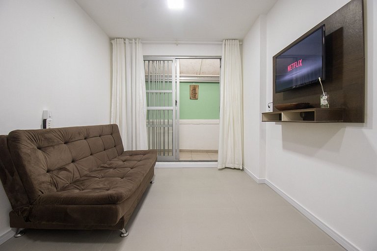 ACC13B - 1 Dorm, Quadra Mar, Wi-Fi, Varanda