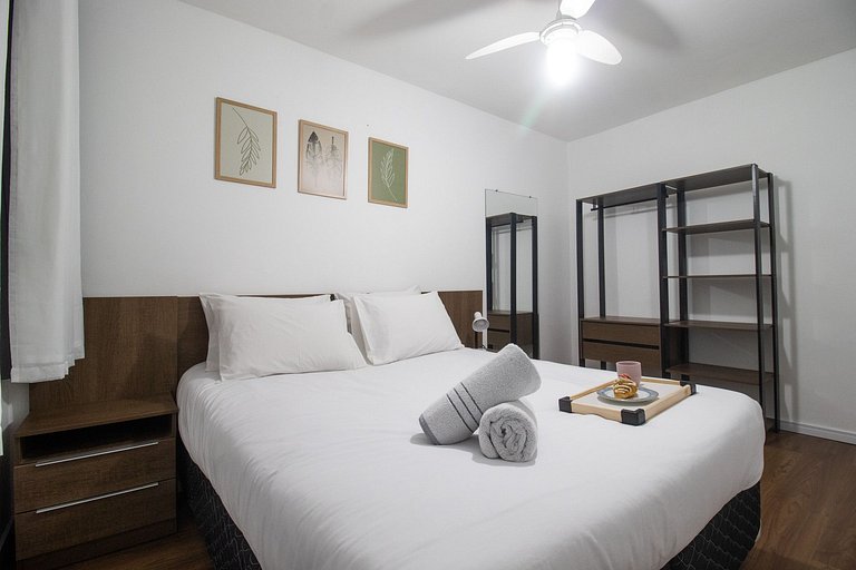 ACC13B - 1 Dorm, Quadra Mar, Wi-Fi, Varanda