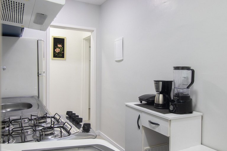 ACC13B - 1 Dorm, Quadra Mar, Wi-Fi, Varanda