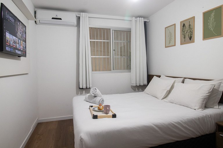 ACC13B - 1 Dorm, Quadra Mar, Wi-Fi, Varanda