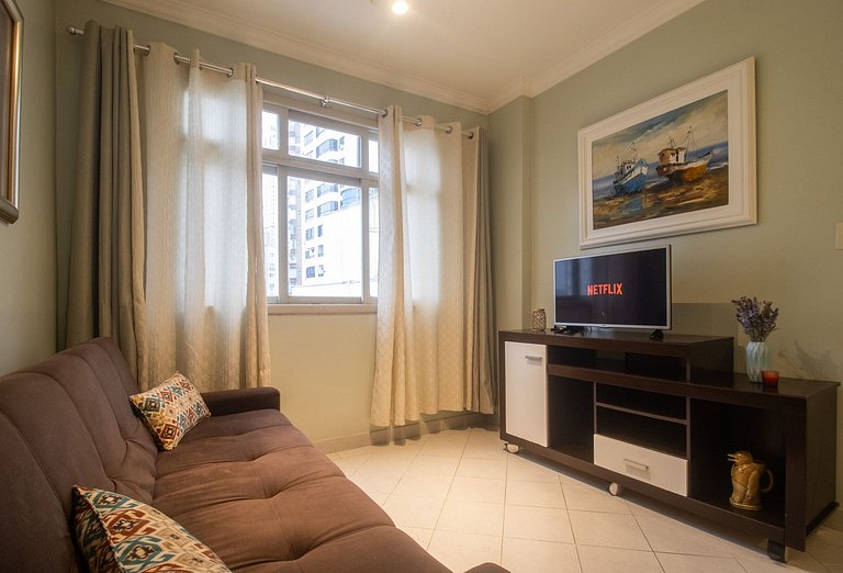 PRN66 - Próx Calçadão, Smart TV, 1 Dorm, Acolhedor