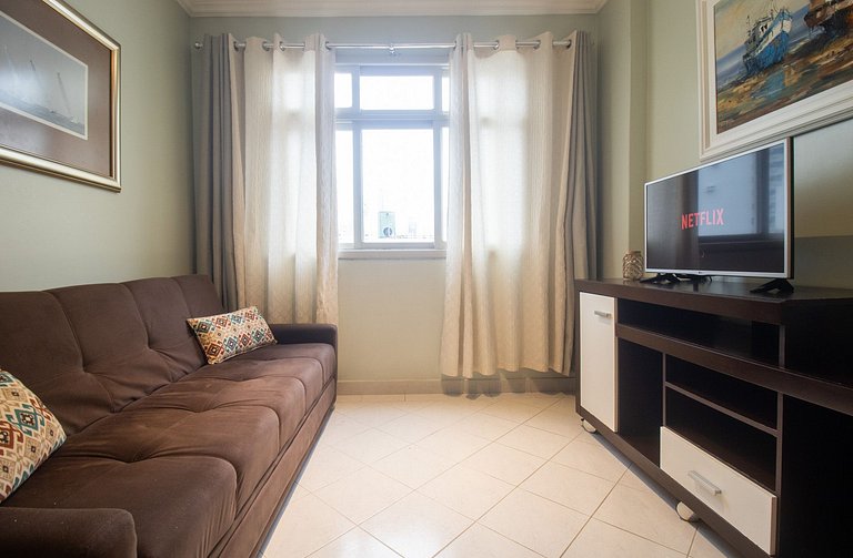 PRN66 - Próx Calçadão, Smart TV, 1 Dorm, Acolhedor